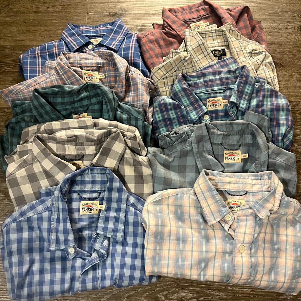 Faherty Movement shirts - Ten of them